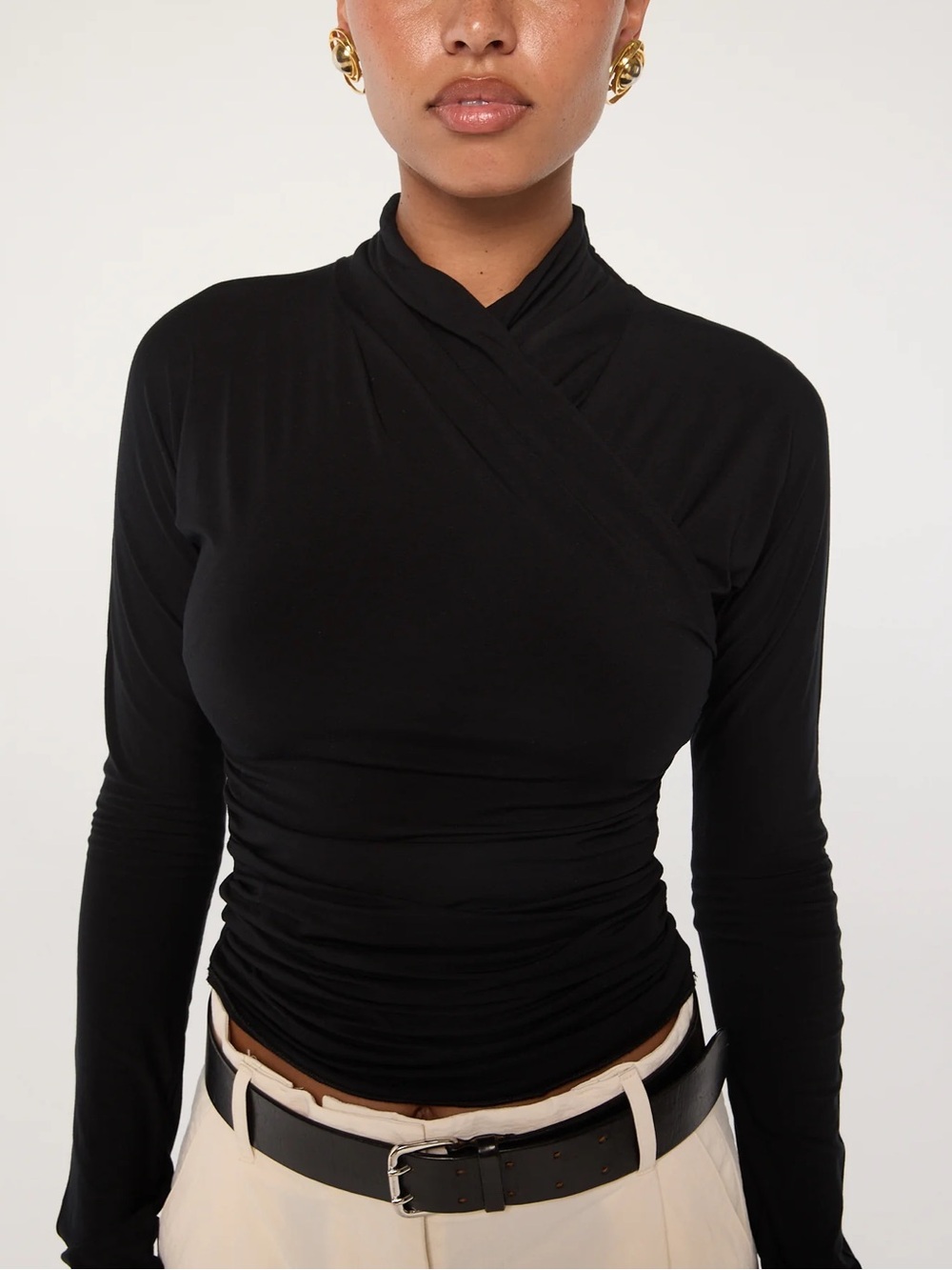 The Line By K Felix Long Sleeve in Black - Size L
